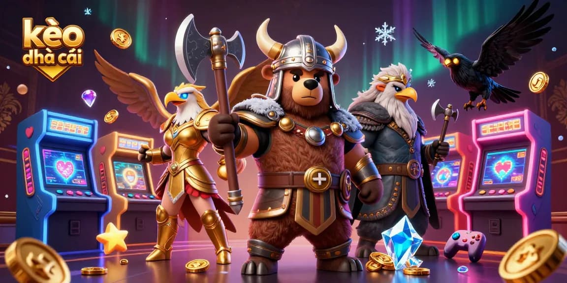 Engage with exciting kèo nhà cái action featuring vibrant characters, gaming elements, and dynamic visuals.