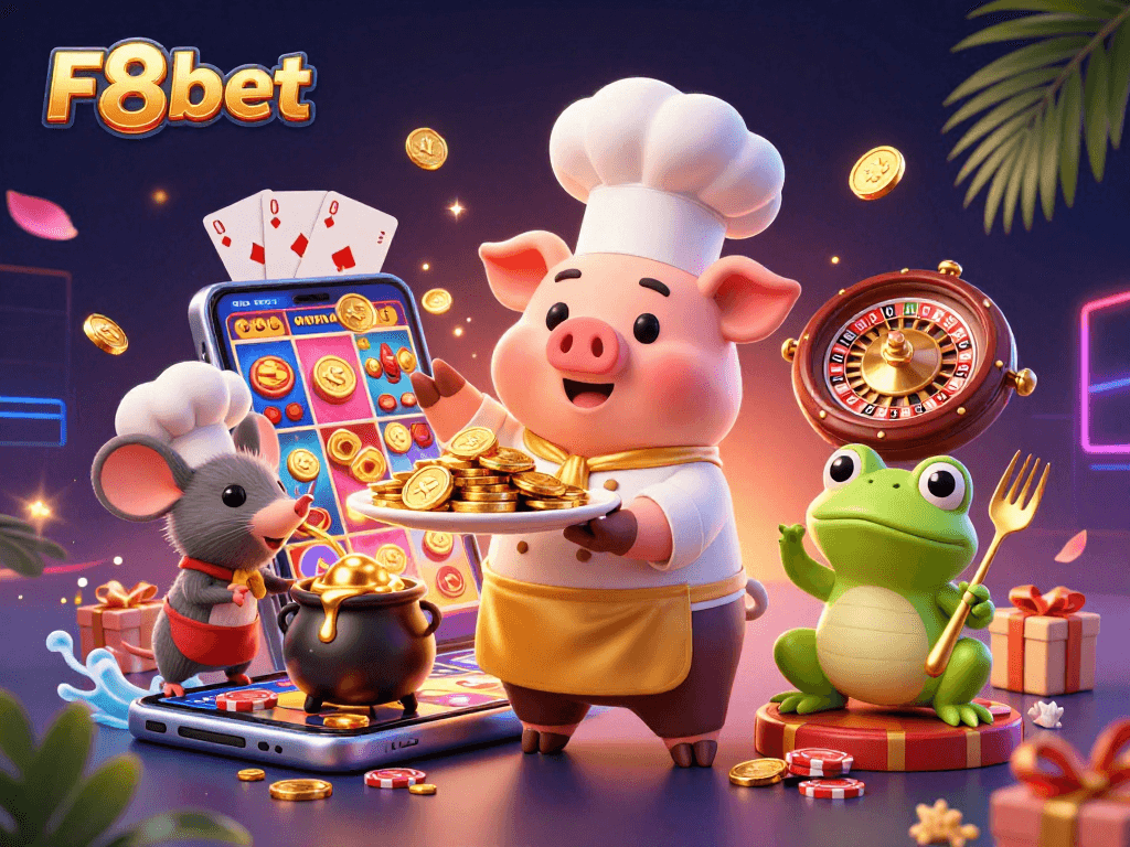 Players win big at F8bet, enjoying a lavish casino experience with gold coins and exciting games.