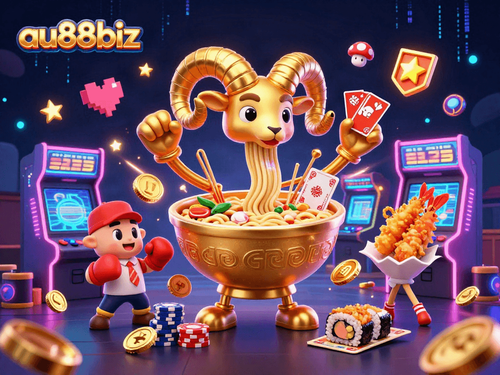 Experience excitement at au88biz with vibrant casino-themed characters in action.