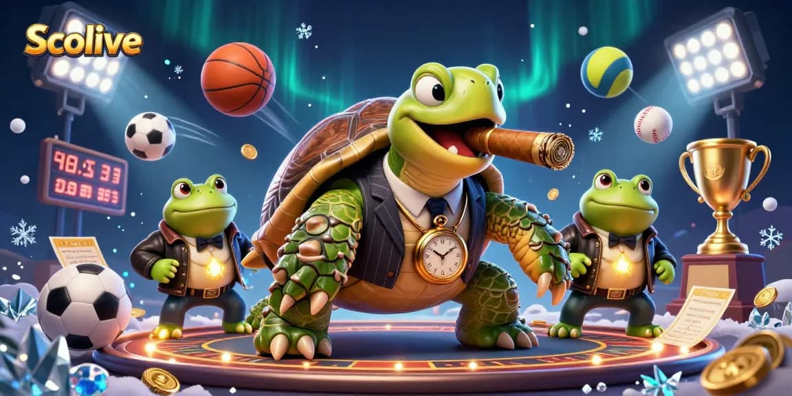 Socolive engages sports fans with a vibrant 3D casino scene featuring energetic characters and dynamic elements.