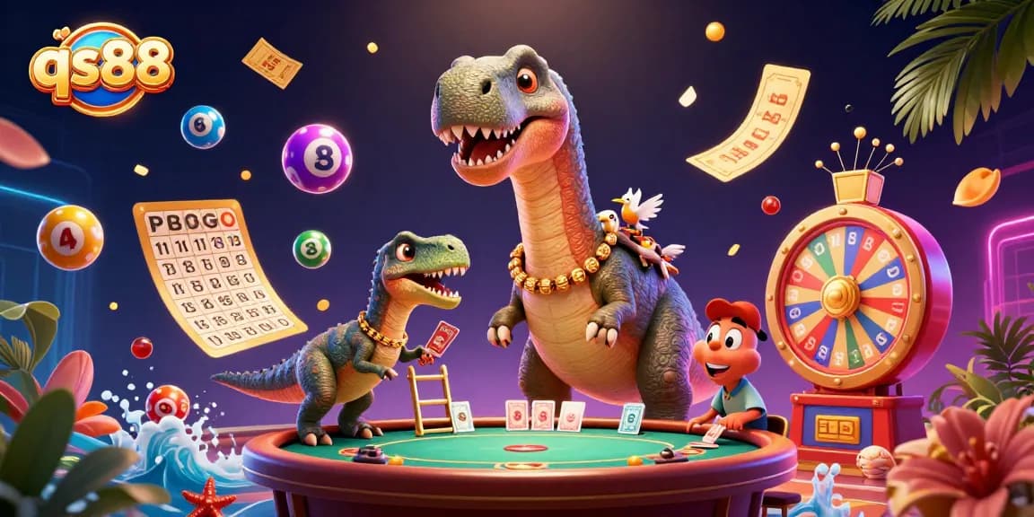 Win big with qs88 in a vibrant casino scene full of colorful games and dynamic elements.