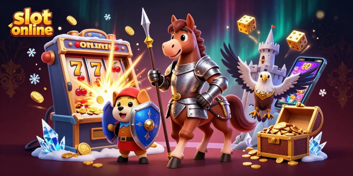 Feel the excitement with slot online action as characters witness a jackpot explosion of coins and light!