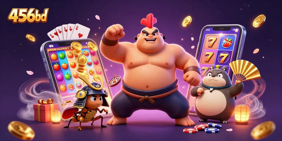 Engage with vibrant gaming action at 456bd featuring dynamic characters in rich casino-themed art.
