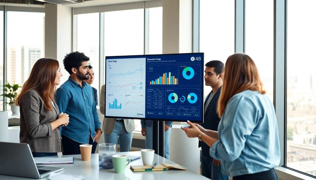 Analyze data using demand forecasting software in a modern office environment.