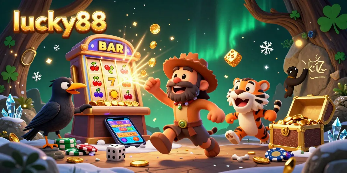Play lucky88 and win big in this vibrant 3D cartoon casino made of prehistoric elements.
