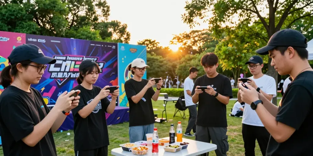 Giờ chơi game ngoài trời với các game thủ hứng khởi tại sự kiện f168.