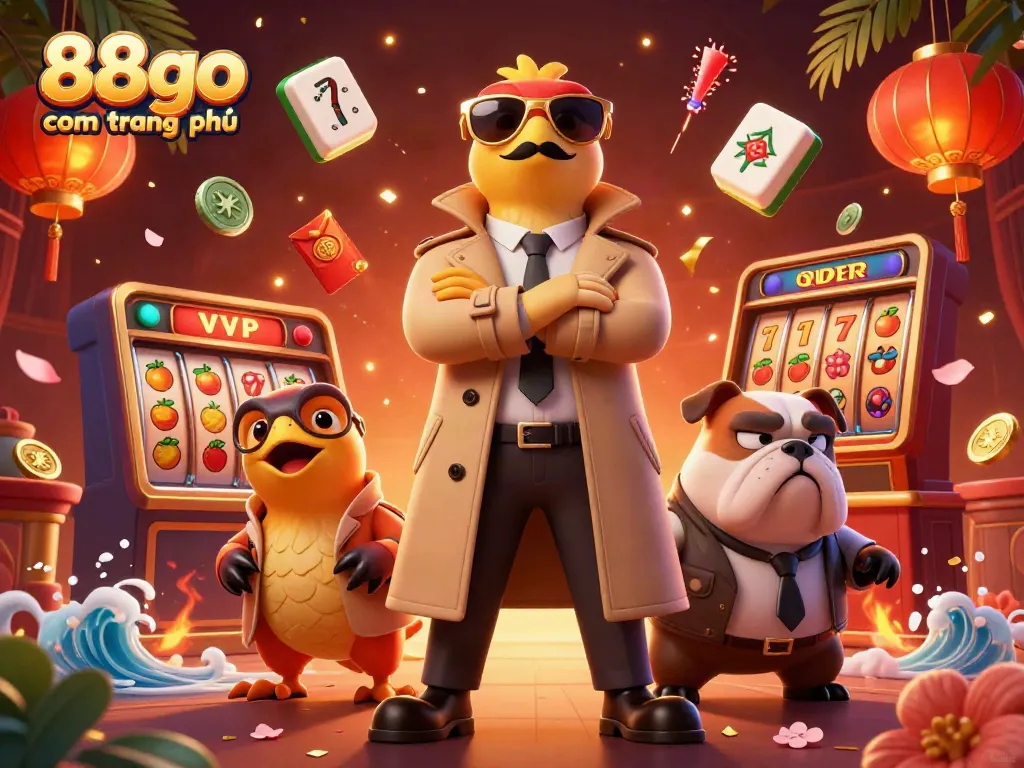 Engage with thrilling moments at 88go com trang chủ as three raptors impersonate a casino VIP.
