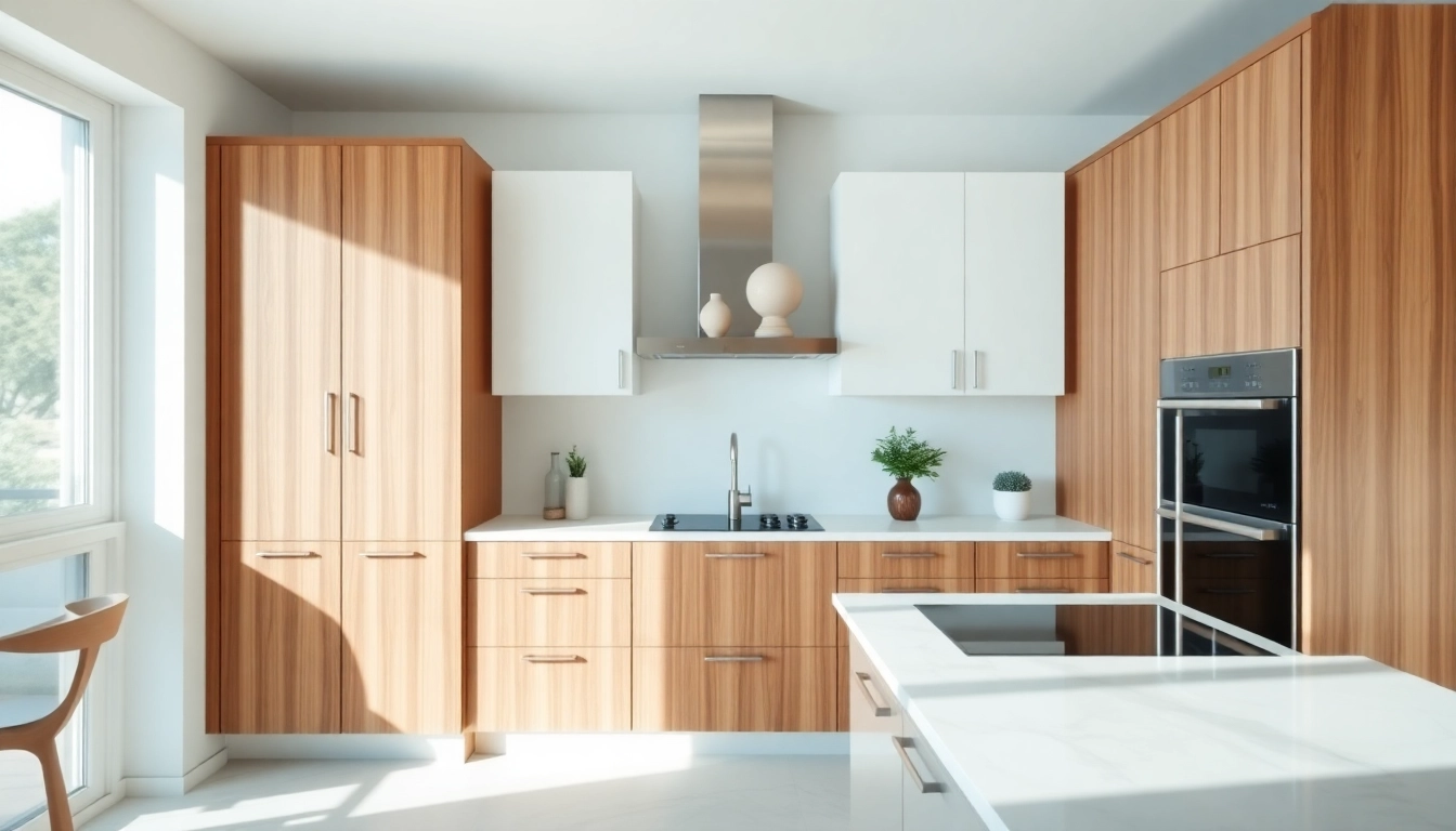 Cabinet Refacing Clearwater FL showcased in a modern kitchen with natural lighting.