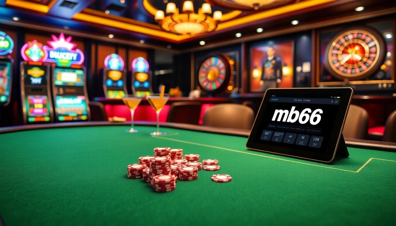Experience high-stakes poker action at mb66 casino with vibrant tables and thrilling games.