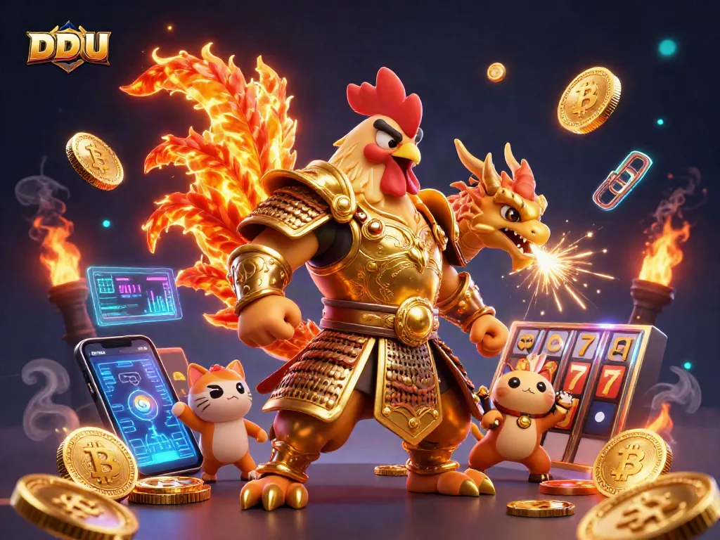 Bet on your luck with DDUU-inspired slot games featuring warrior and dragon characters.