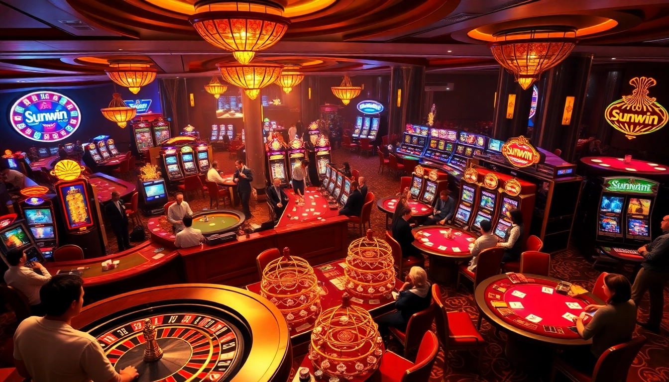 Experience the thrill of winning with sunwin at lively poker tables and vibrant casino games.