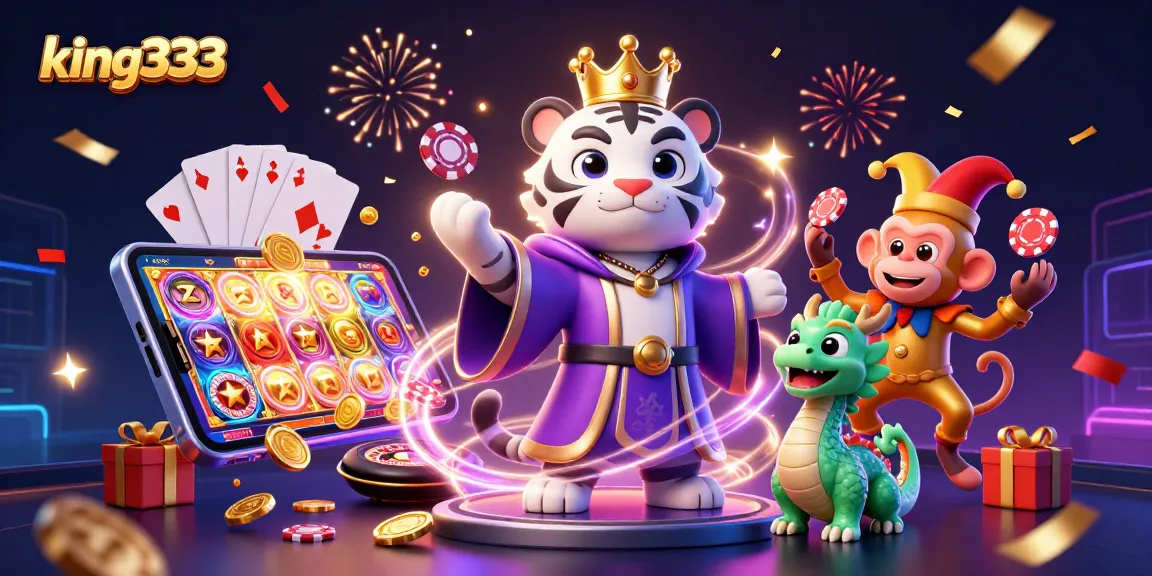 Spin reels and win big at king333 with exciting poker chips and dynamic casino elements.