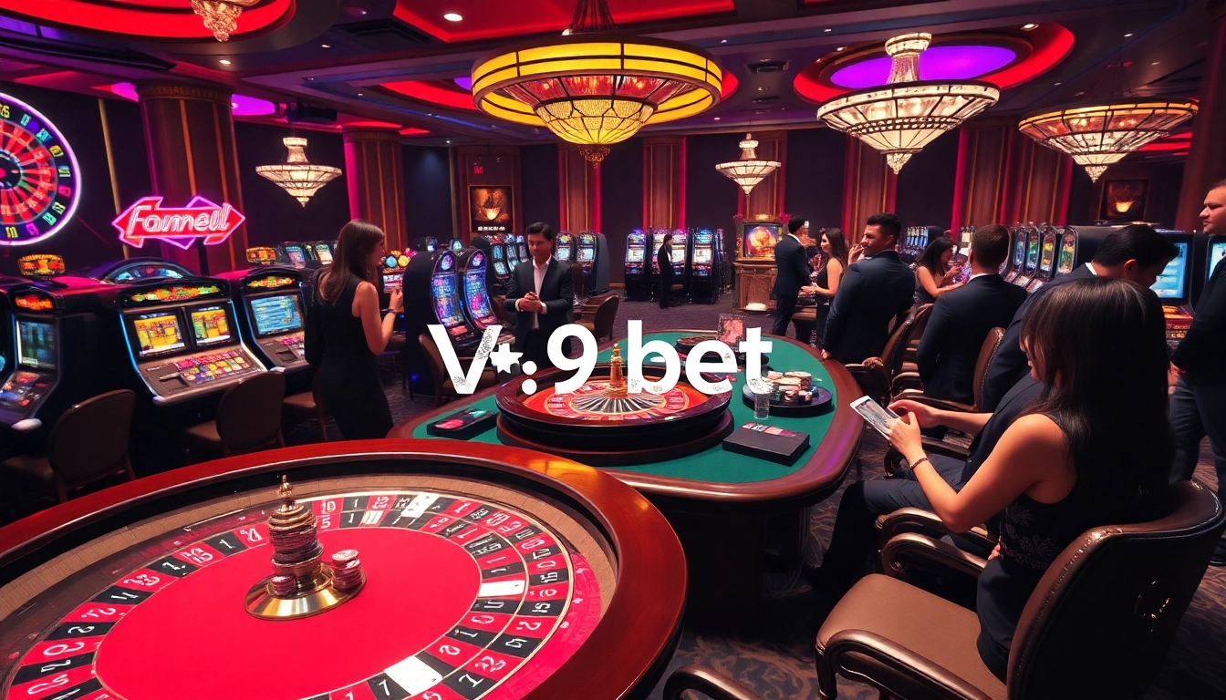 Experience thrilling gameplay with v9 bet at a luxurious casino atmosphere.