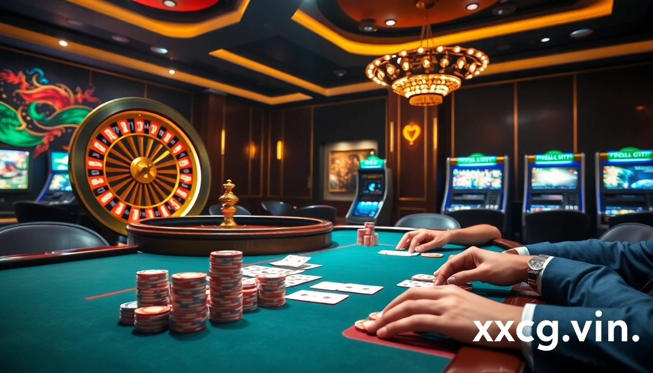 Elevate your betting experience with https://xxgg.vin/ at a luxurious poker and roulette setting.
