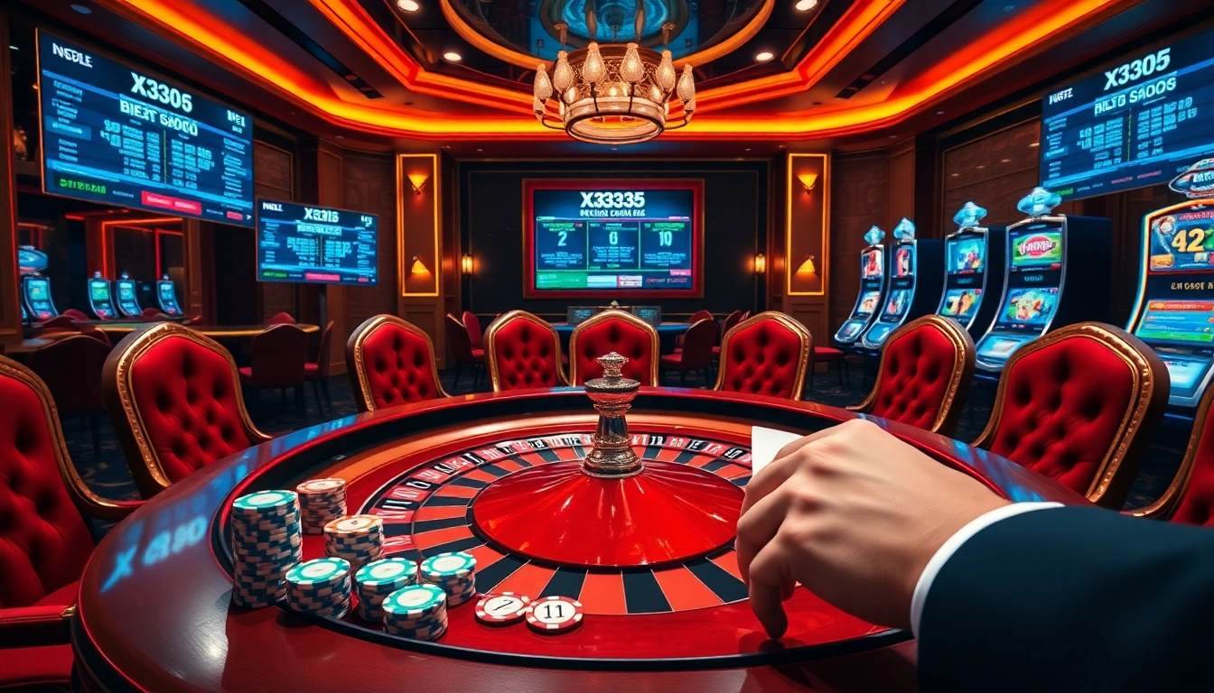 Placing strategic bets on https://x333.sa.com/ with vibrant poker chips and digital slot machines