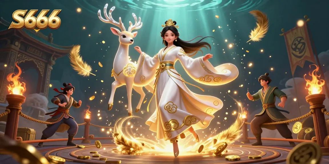 S666 offers thrilling gaming experiences with captivating visuals of stunning characters and casino elements.