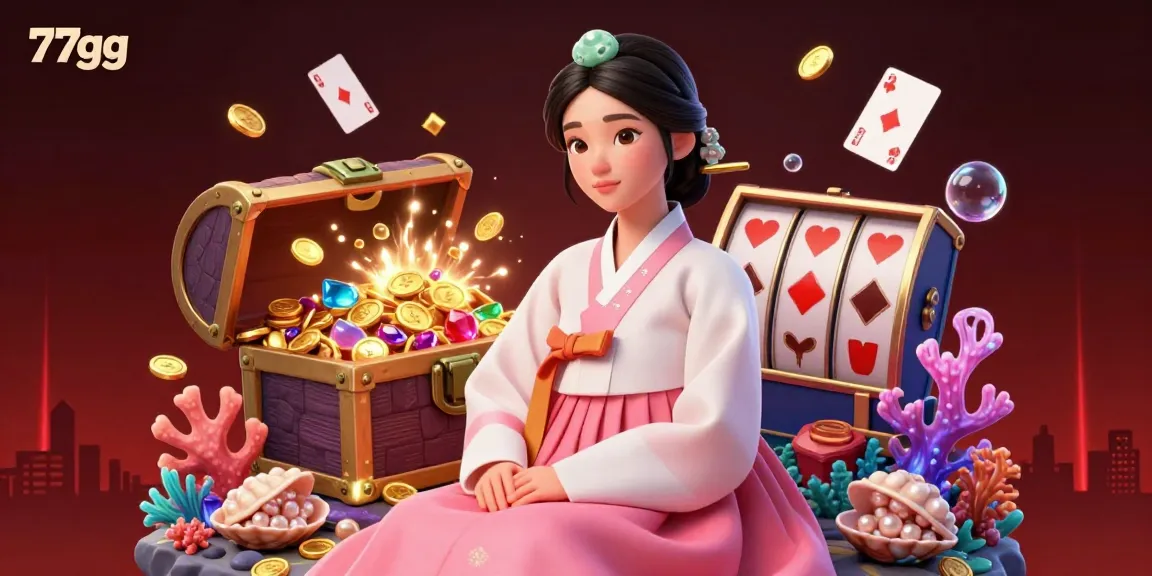 Experience thrilling bets with 77gg in a vibrant casino scene filled with rich game elements.