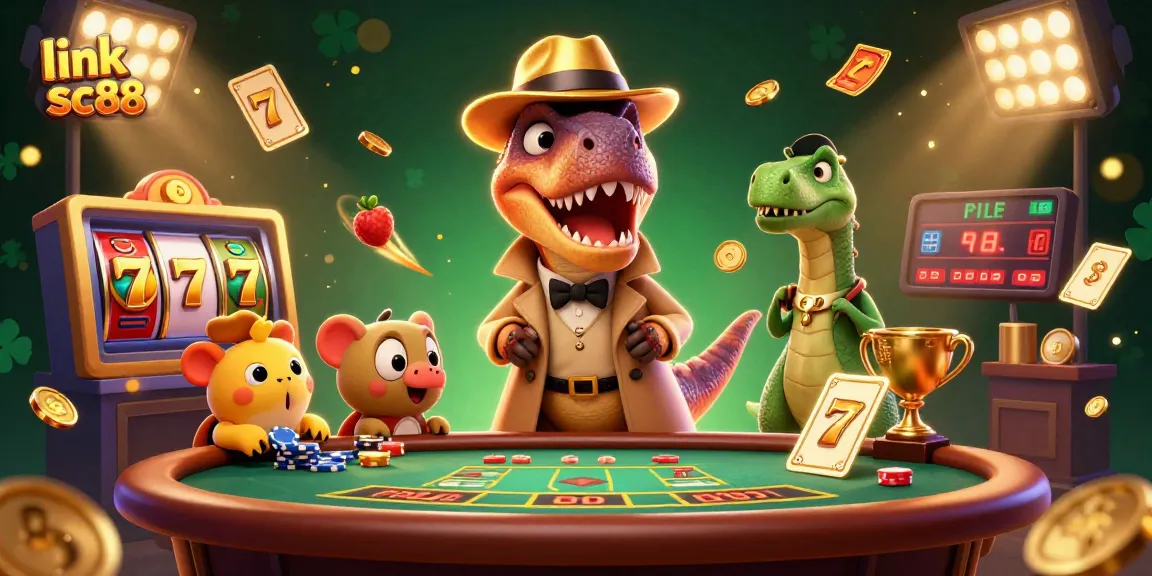 Experience exciting gameplay at link sc88 with a velociraptor card counter and lively casino atmosphere.